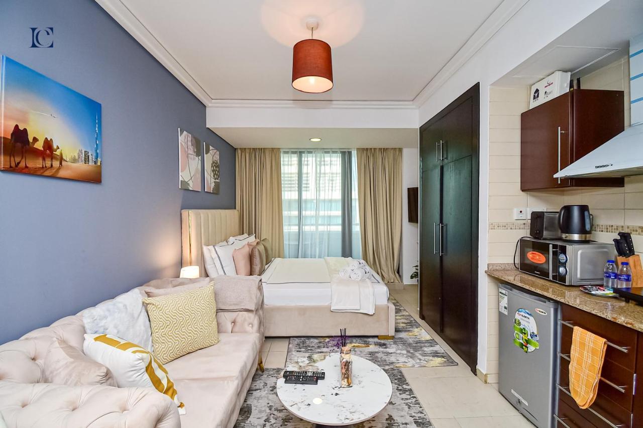 Luxury Escapes - Modern Studio Apt - Metro, Beach & Mall Mins Away Дубай Экстерьер фото