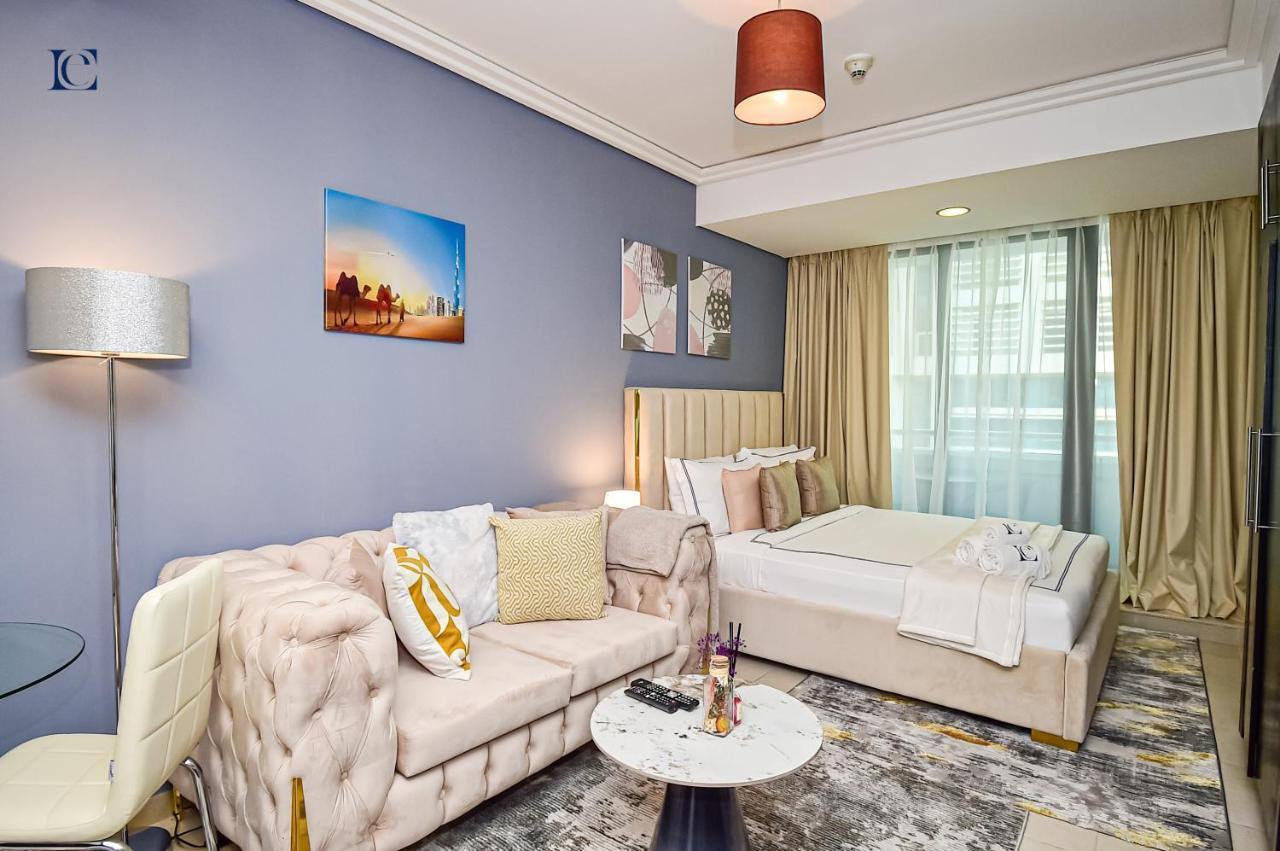 Luxury Escapes - Modern Studio Apt - Metro, Beach & Mall Mins Away Дубай Экстерьер фото